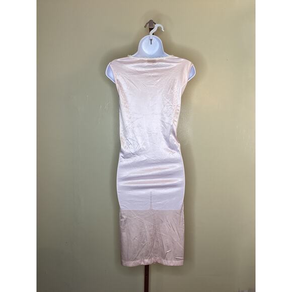 Vanity Fair Women Vntg Satin/lace Nightgown Sm EUC light pink Modest intimates - Picture 3 of 8